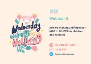 Webinar: Are we making a difference? M&E in MHPSS for children and families